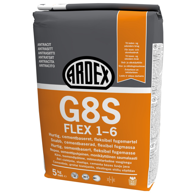 FOG G8S GRÅ 5KG ARDEX 1-6MM SNABB GOLV/VÄGG